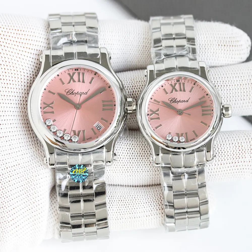 Chopard Women Happy Sport 36mm in Pink and Steel (3)