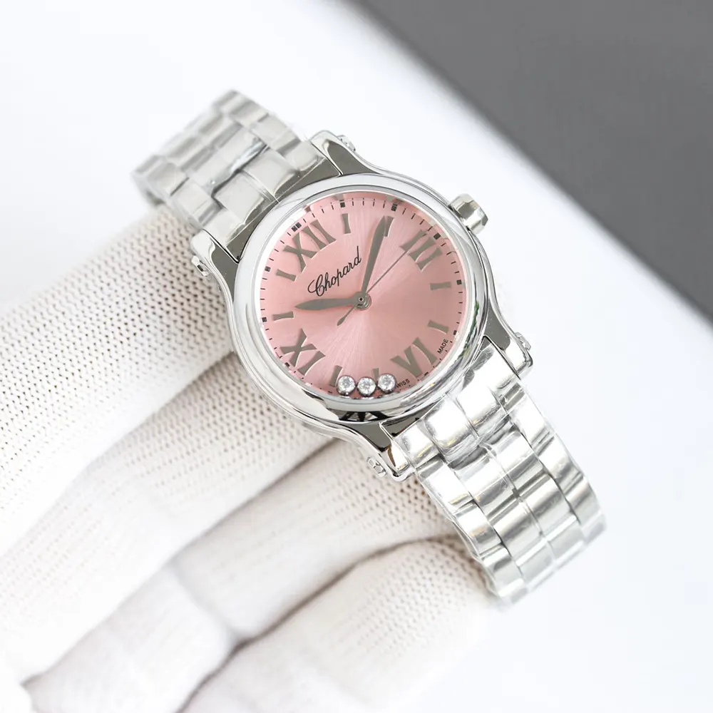Chopard Women Happy Sport 36mm in Pink and Steel (5)
