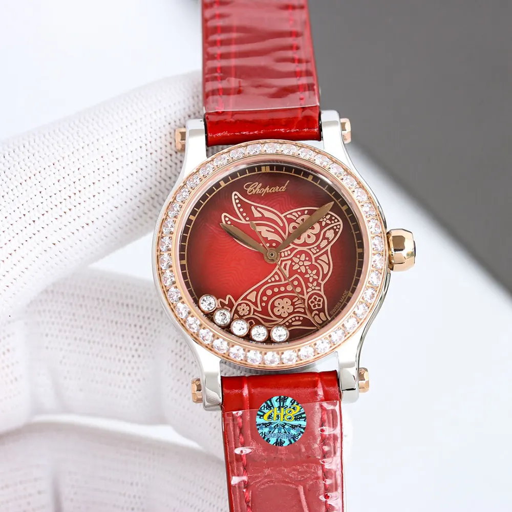 Chopard Women Happy Sport Year of the Rabbit 33mm in Red (3)