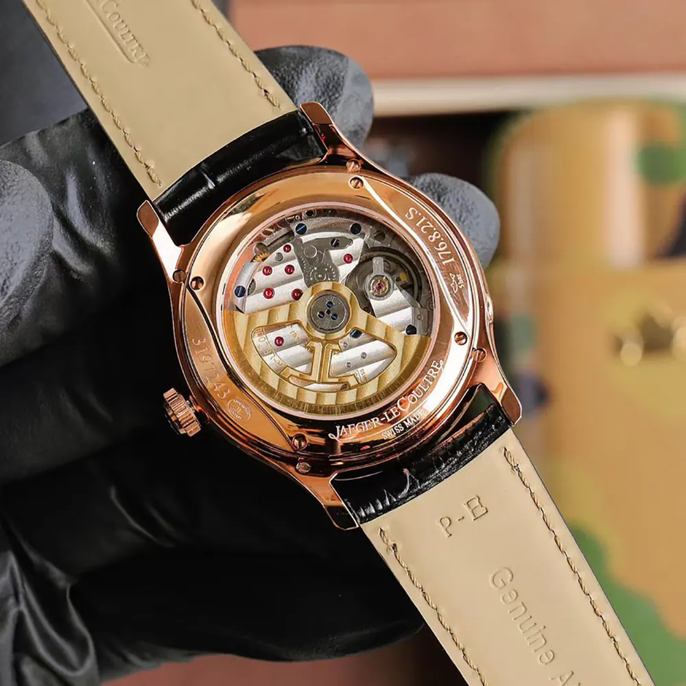 Jaeger LeCoultre Men Master Ultra Thin Perpetual Calendar 1302501 39mm in Pink Gold (6)