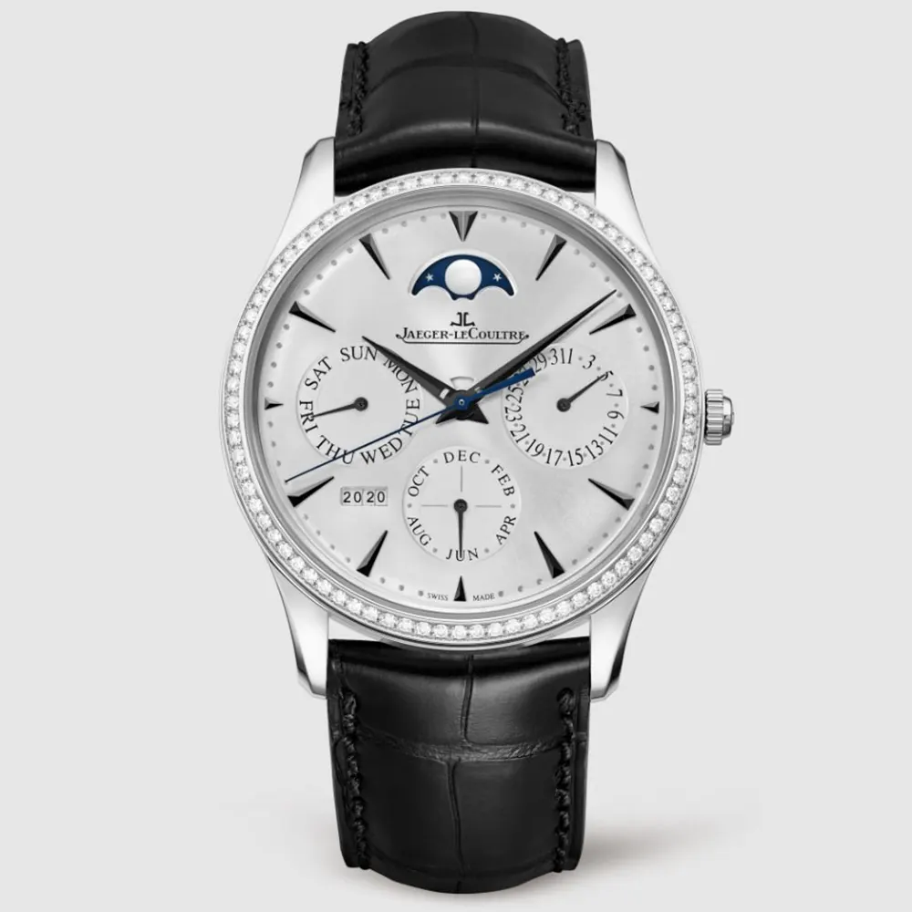 Jaeger LeCoultre Men Master Ultra Thin Perpetual Calendar 39mm in White Gold