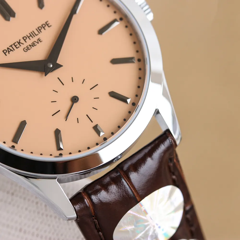 Patek Philippe Men Calatrava Platinum in Rose-gilt Opaline (4)