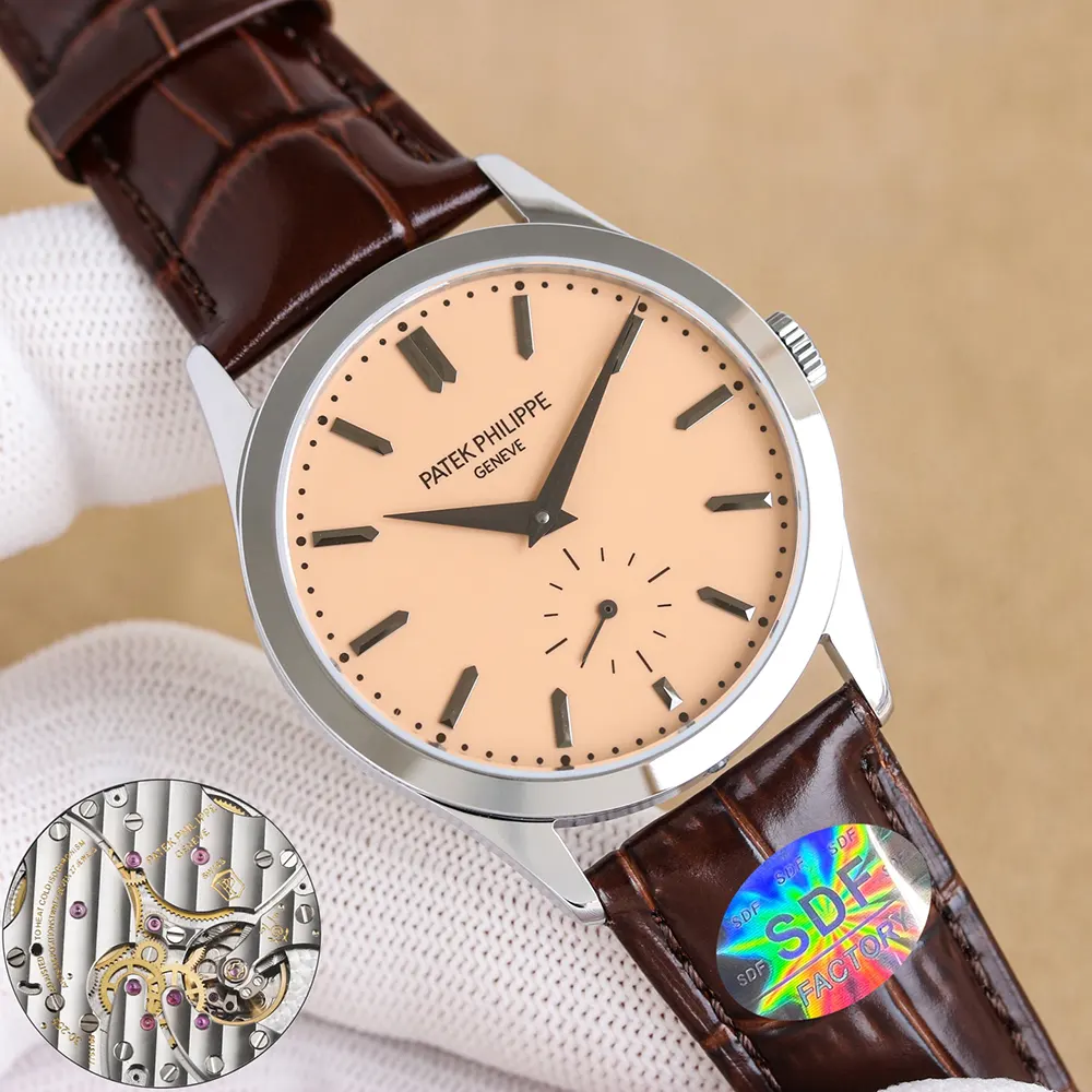 Patek Philippe Men Calatrava Platinum in Rose-gilt Opaline (5)