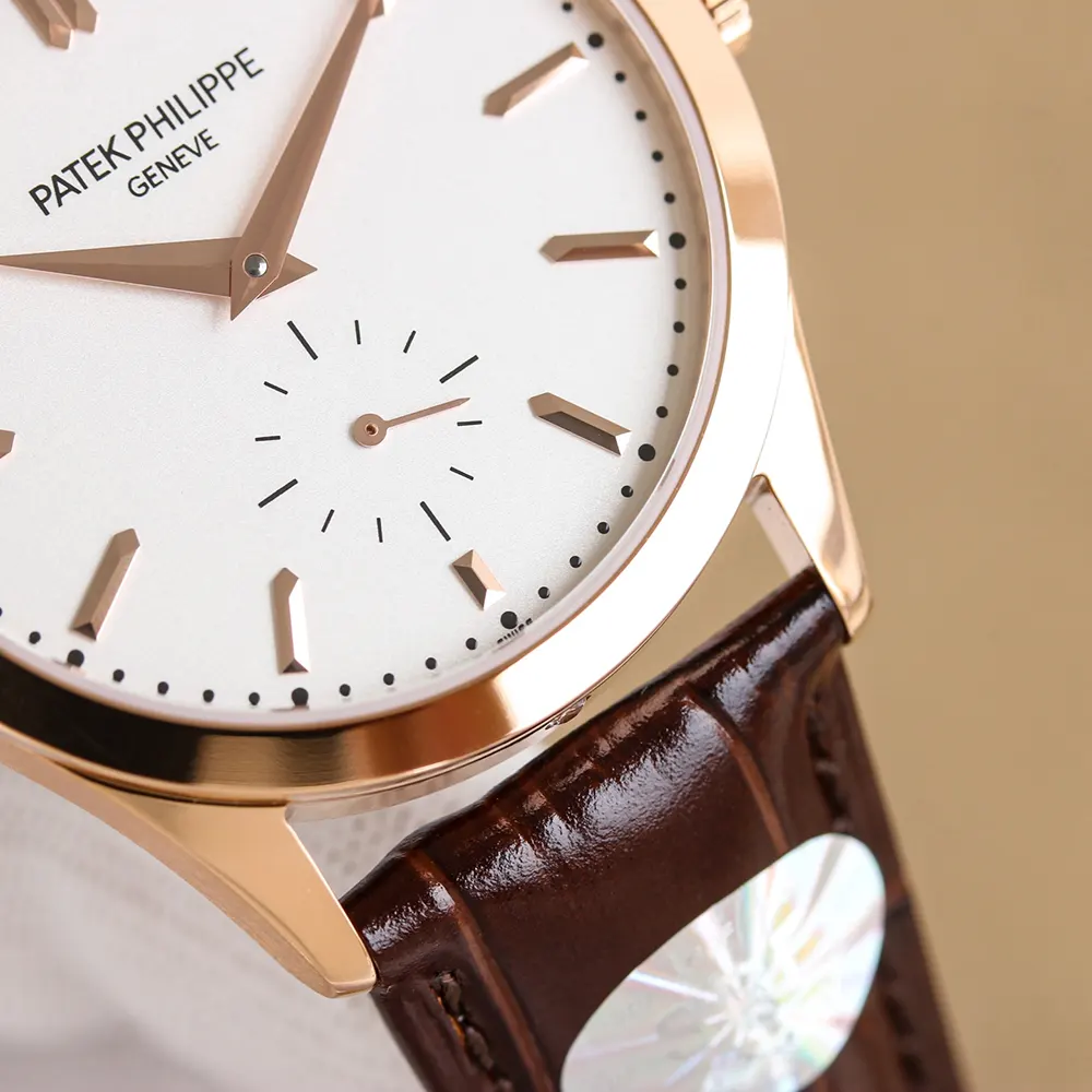 Patek Philippe Men Calatrava Rose Gold Silver Dial (5)