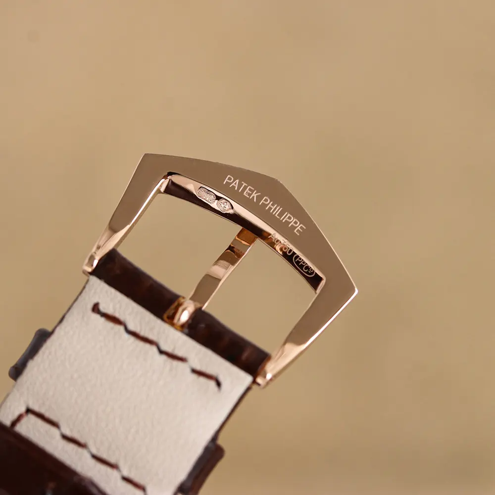 Patek Philippe Men Calatrava Rose Gold Silver Dial (8)