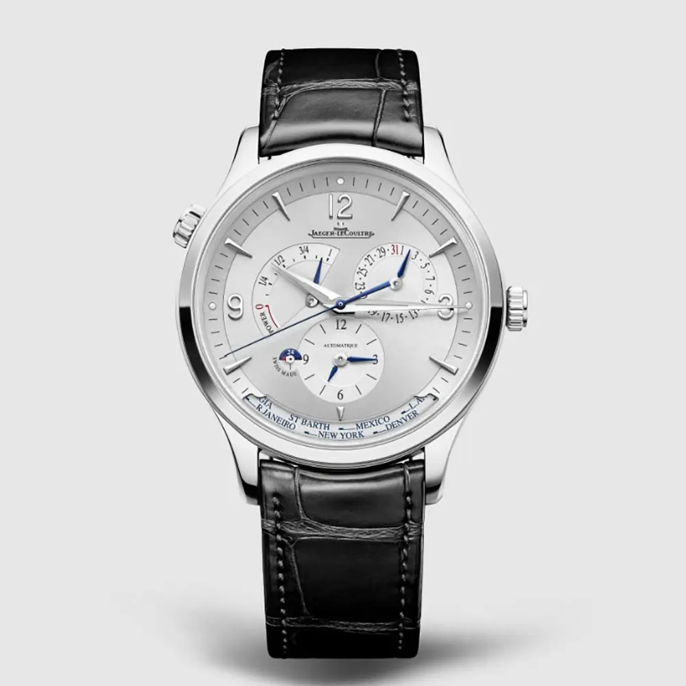 Jaeger-LeCoultre Men Master Control Geographic 40 mm in Silvered Grey