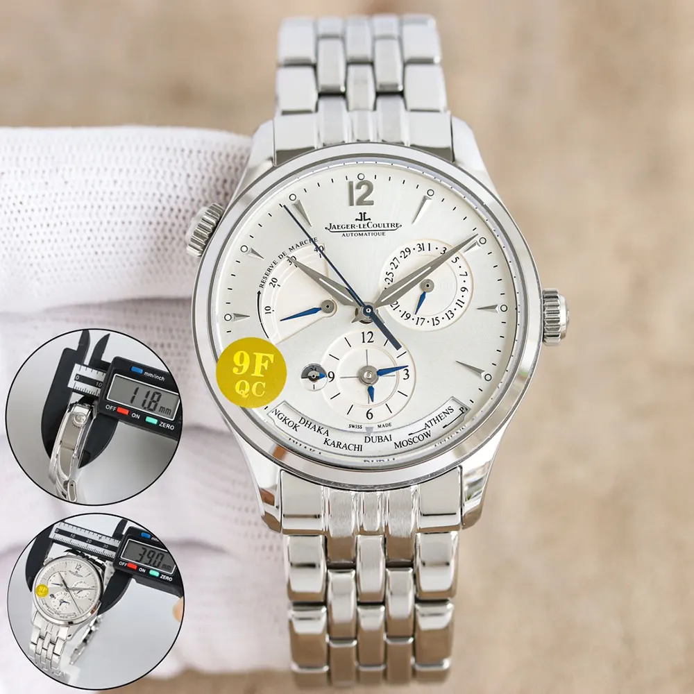 Jaeger-LeCoultre Men Master Geographic 39 mm in Silver (2)