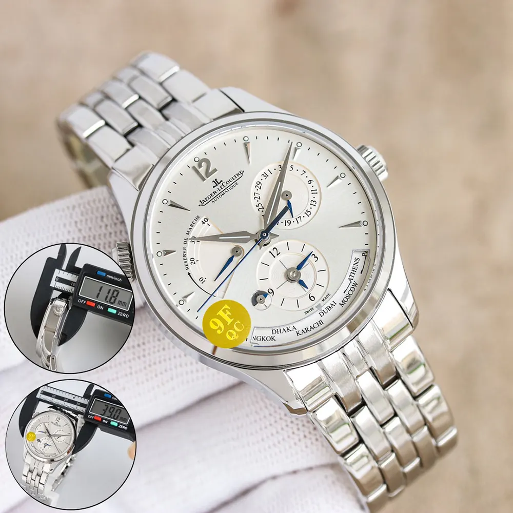 Jaeger-LeCoultre Men Master Geographic 39 mm in Silver (3)