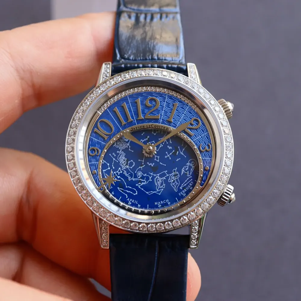 Jaeger-LeCoultre Women Rendez-Vous Celestial in Blue with Diamonds (2)