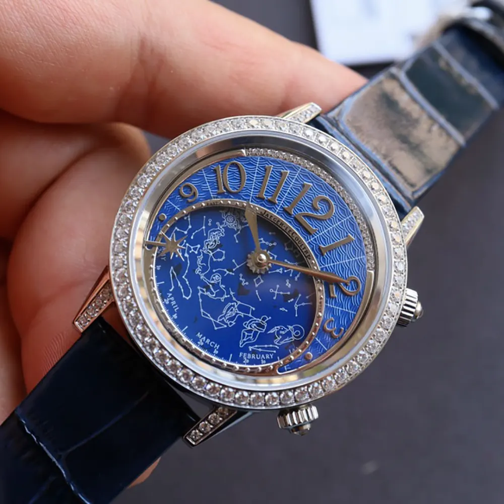 Jaeger-LeCoultre Women Rendez-Vous Celestial in Blue with Diamonds (4)