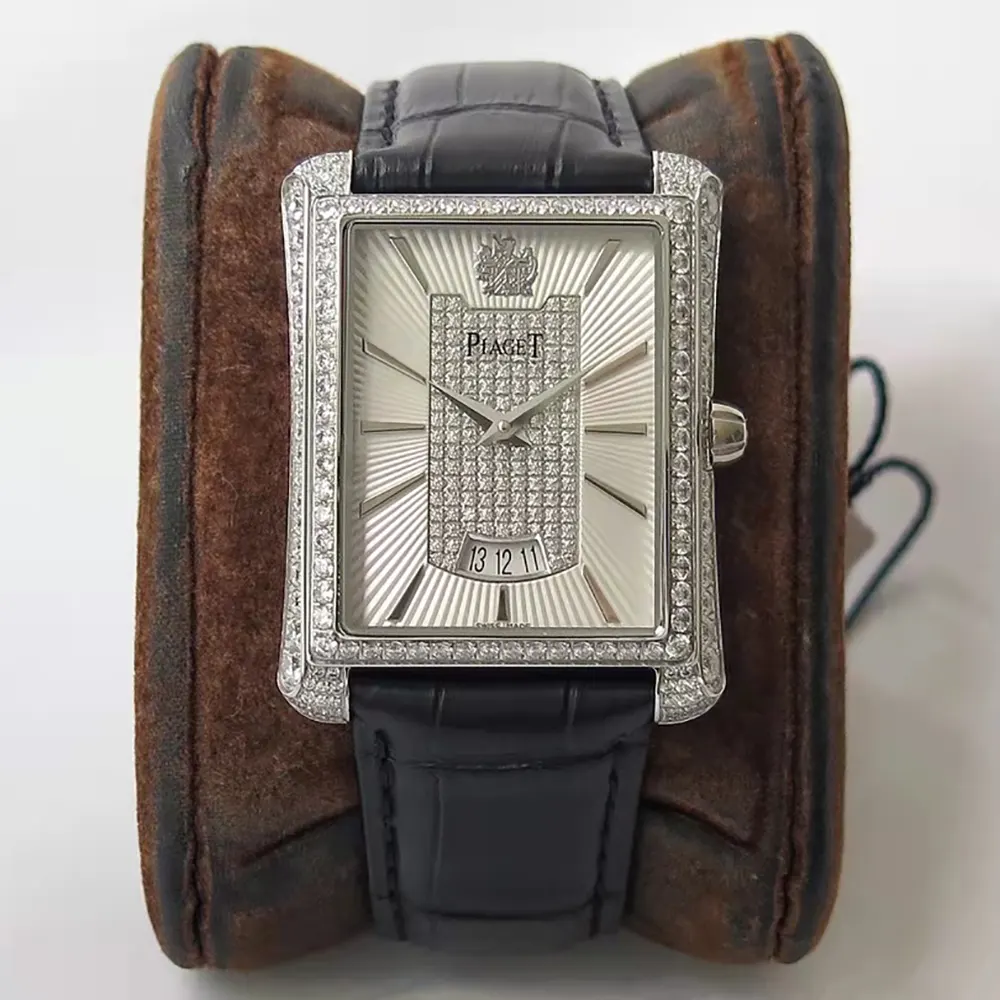 Piaget Women Black Tie 36mm White Gold with Diamonds GOA32058 (2)