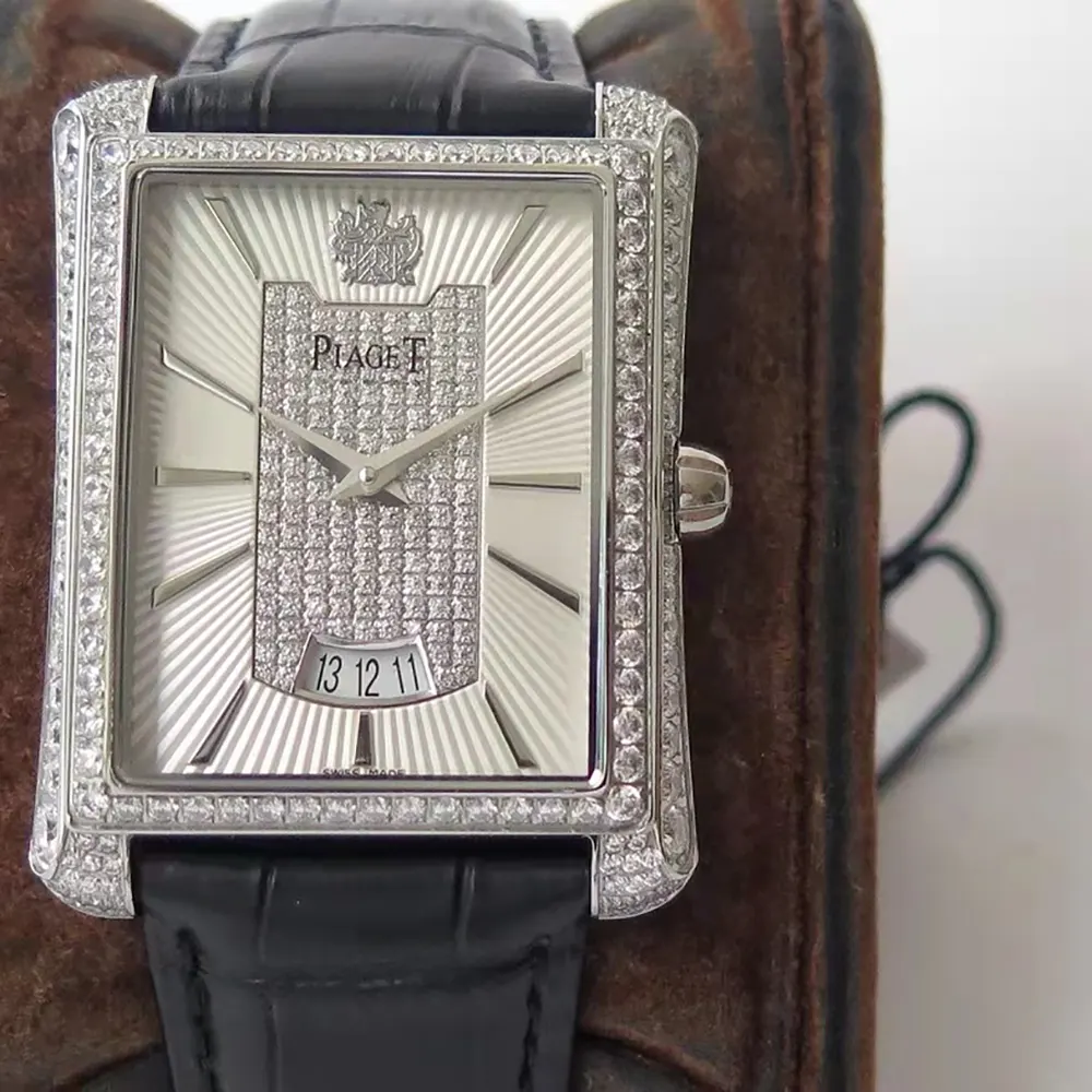 Piaget Women Black Tie 36mm White Gold with Diamonds GOA32058 (3)