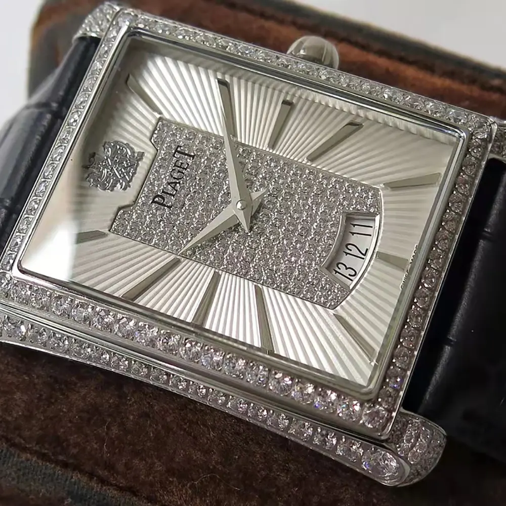 Piaget Women Black Tie 36mm White Gold with Diamonds GOA32058 (5)