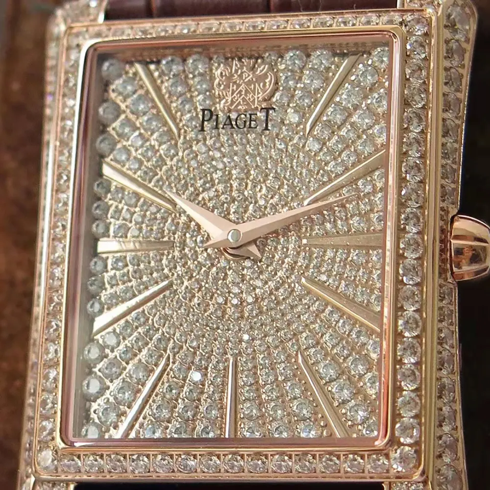 Piaget Women Black Tie Emperador 36mm Pink Gold with Diamonds (4)