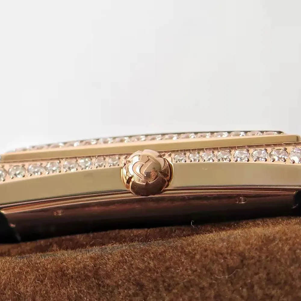 Piaget Women Black Tie Emperador 36mm Pink Gold with Diamonds (7)