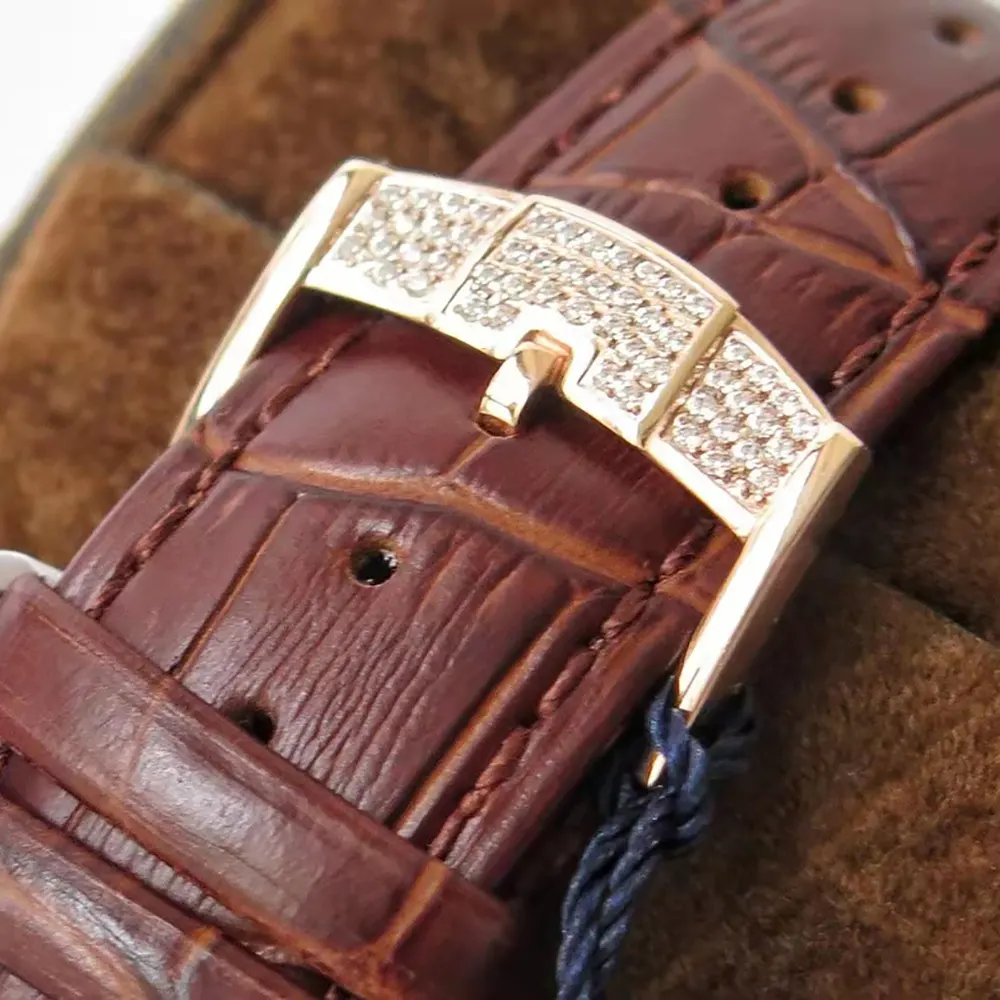 Piaget Women Black Tie Emperador 36mm Pink Gold with Diamonds (8)