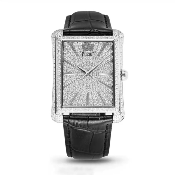 Piaget Women Black Tie Emperador 36mm White Gold with Diamonds GOA33075 (1)