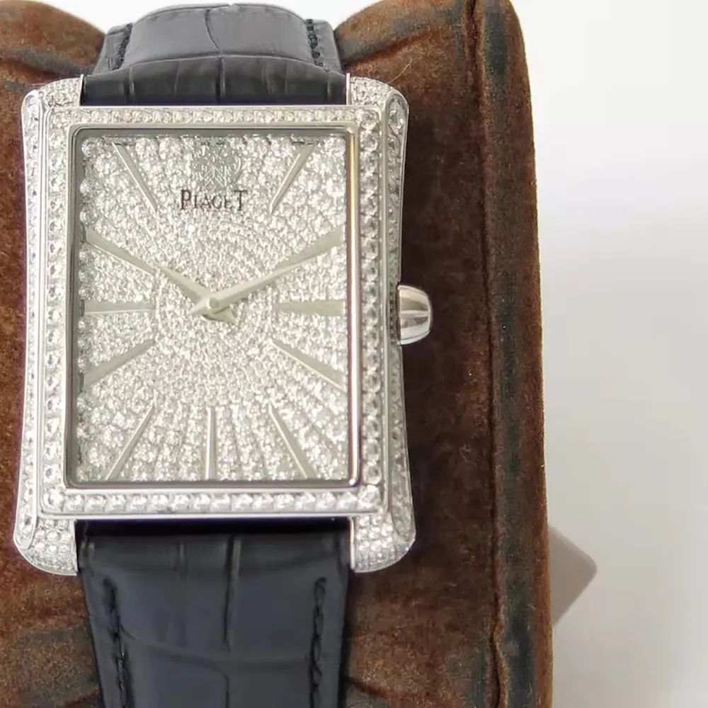 Piaget Women Black Tie Emperador 36mm White Gold with Diamonds GOA33075 (3)