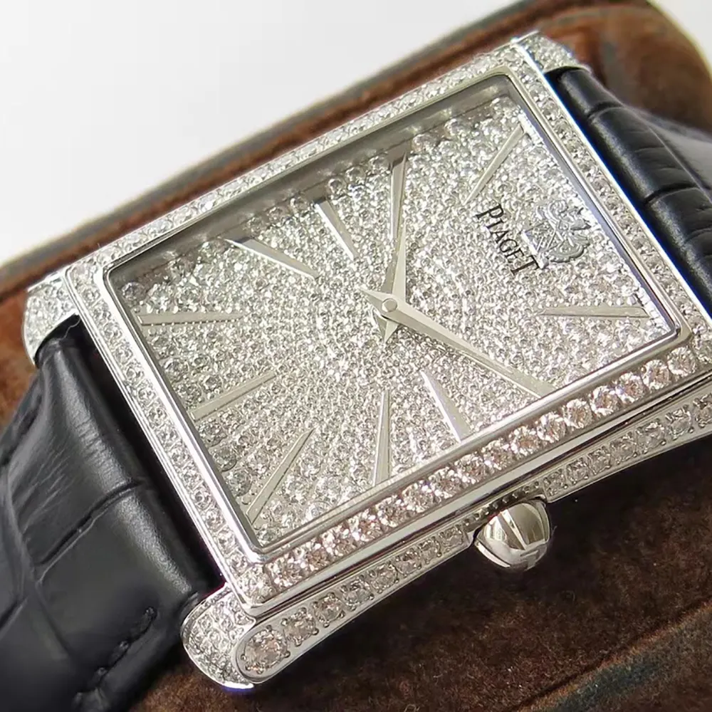 Piaget Women Black Tie Emperador 36mm White Gold with Diamonds GOA33075 (5)