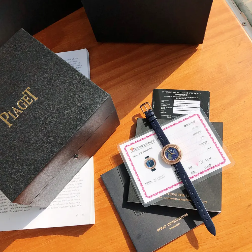Piaget Women Possession 29mm Blue Rose Gold and Diamond (2)