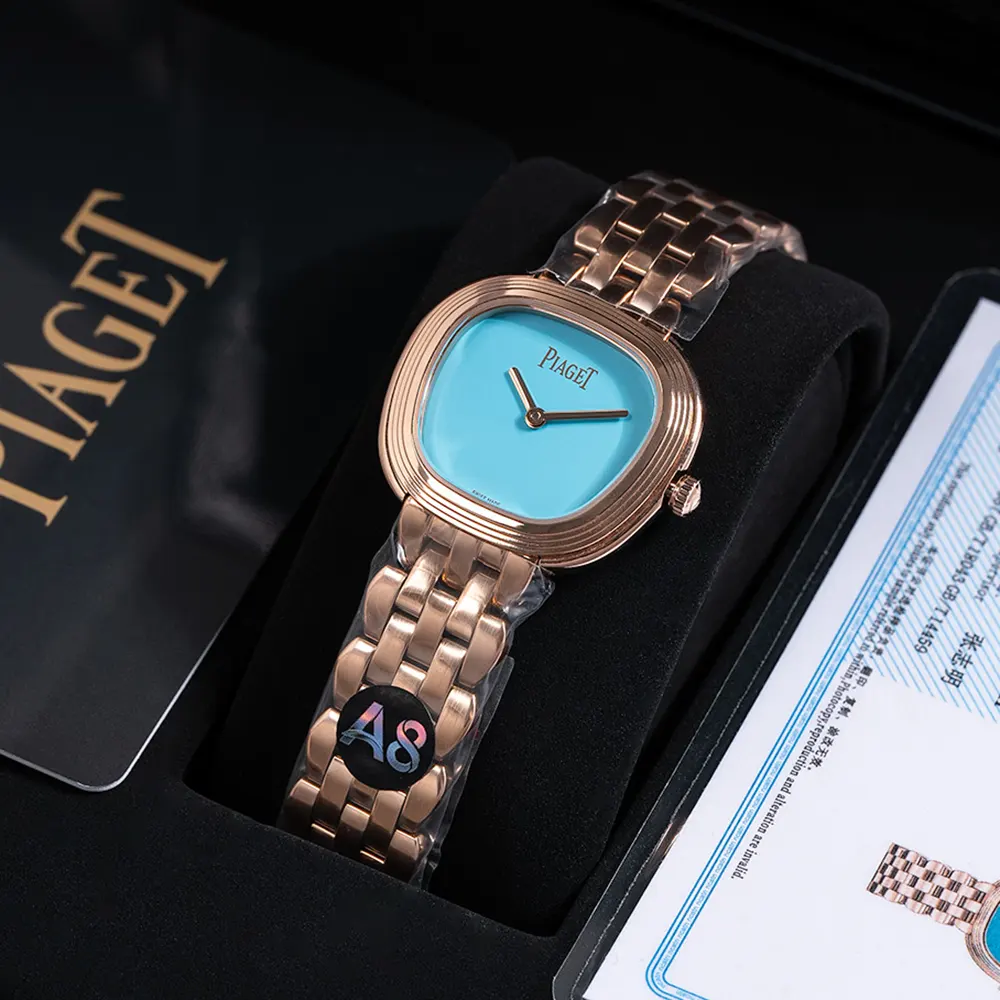 Piaget Women Sixtie 29mm in Rose Gold and Blue (3)