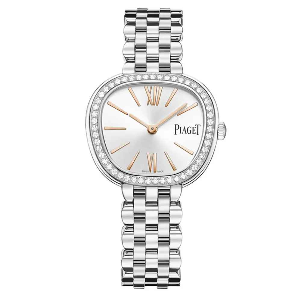 Piaget Women Sixtie 29mm in Sliver and Diamonds