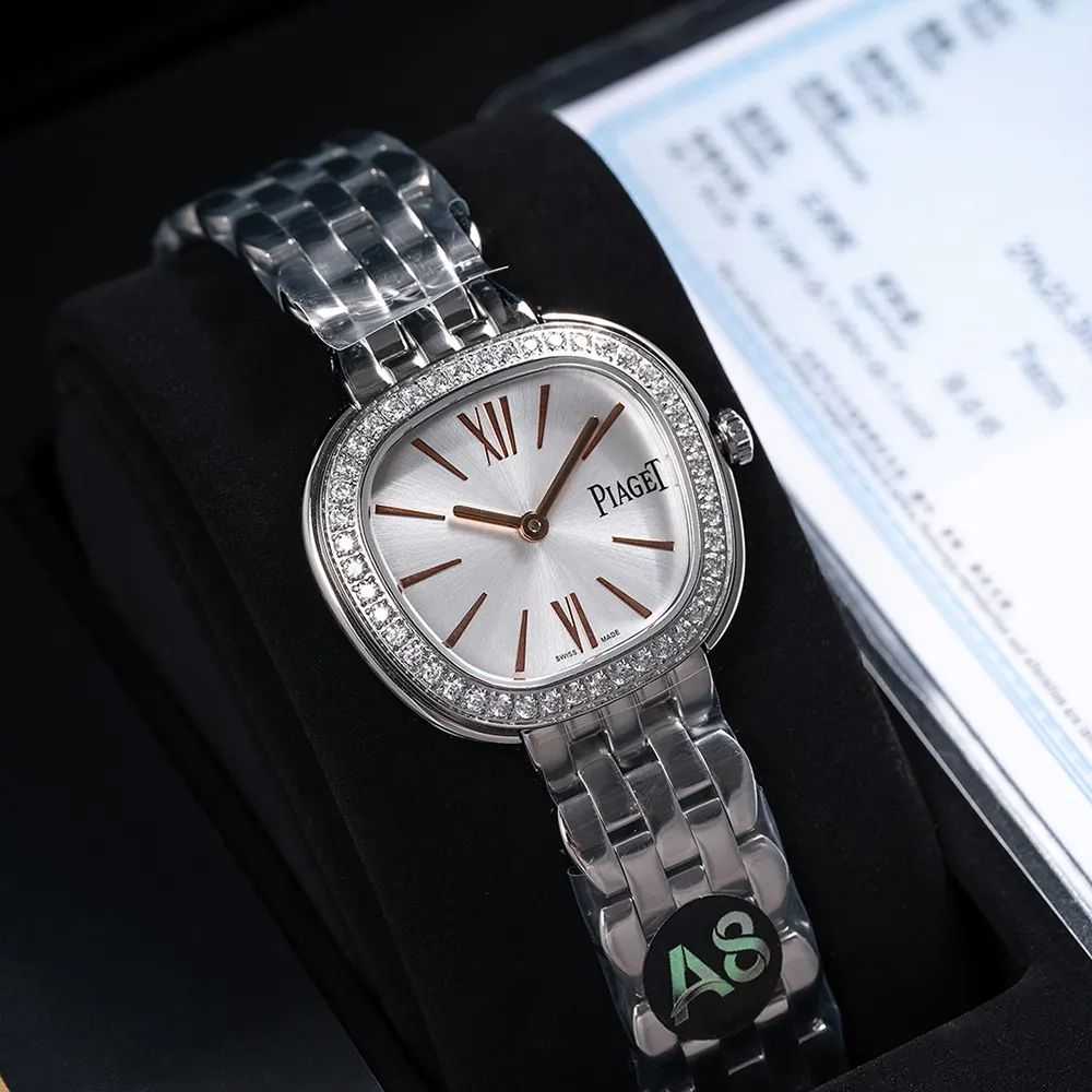 Piaget Women Sixtie 29mm in Sliver and Diamonds (4)