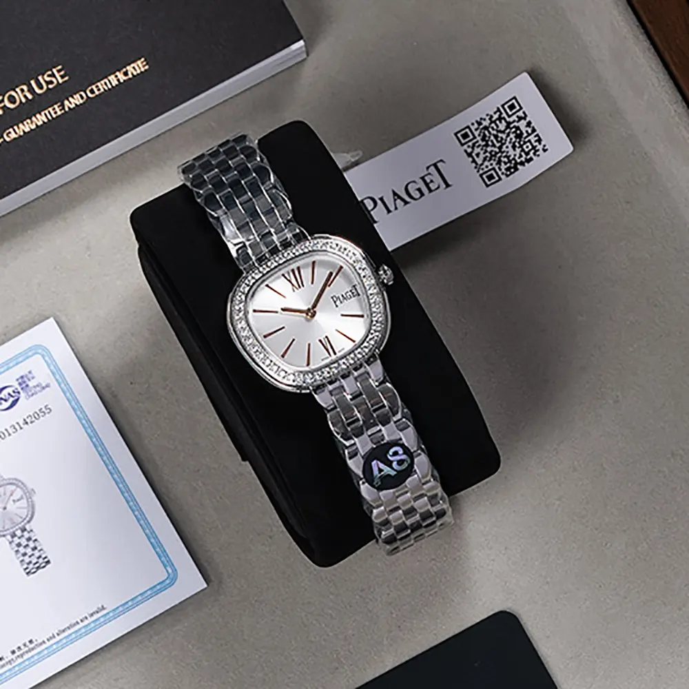 Piaget Women Sixtie 29mm in Sliver and Diamonds (6)