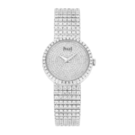 Piaget Women Traditional Watch Pave Set Diamond 26mm White Gold