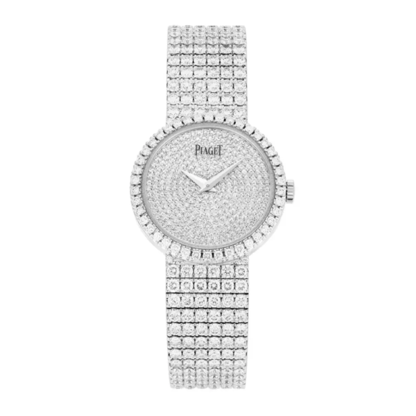 Piaget Women Traditional Watch Pave Set Diamond 26mm White Gold (1)