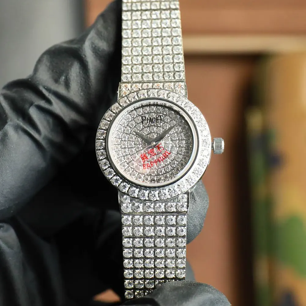 Piaget Women Traditional Watch Pave Set Diamond 26mm White Gold (2)