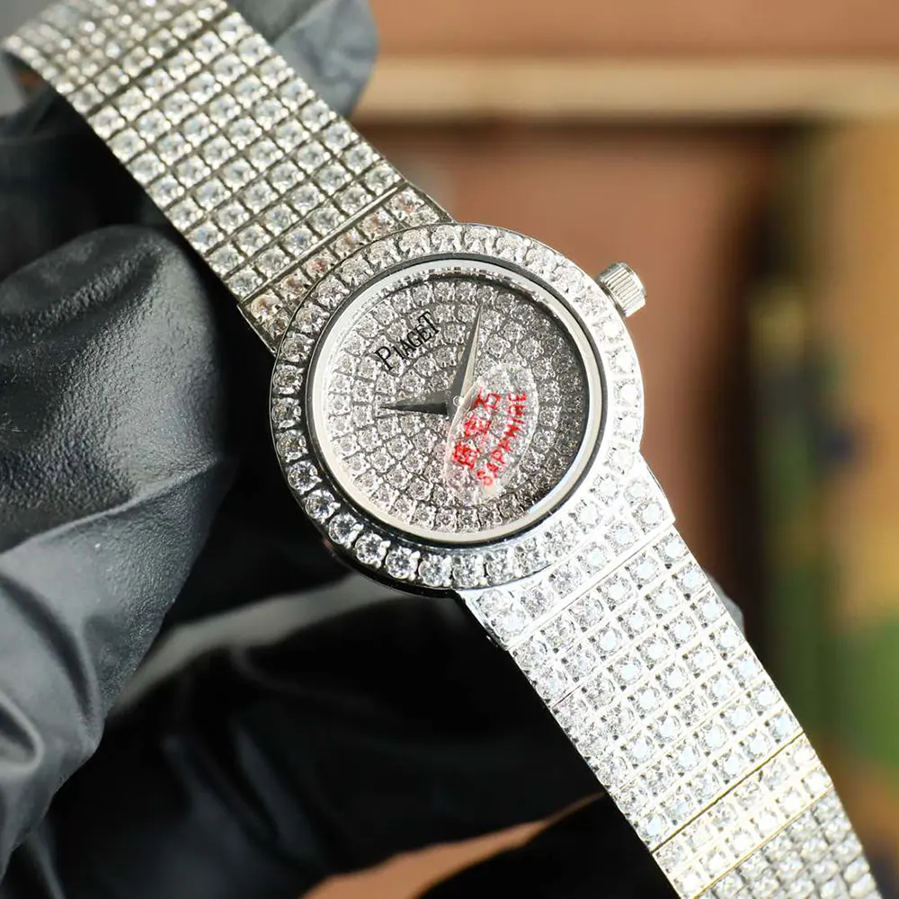 Piaget Women Traditional Watch Pave Set Diamond 26mm White Gold (3)