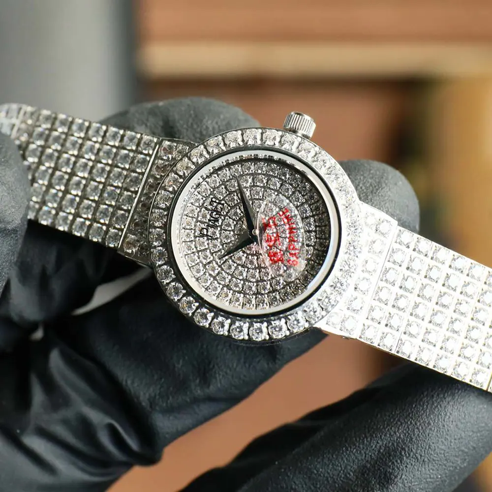 Piaget Women Traditional Watch Pave Set Diamond 26mm White Gold (5)