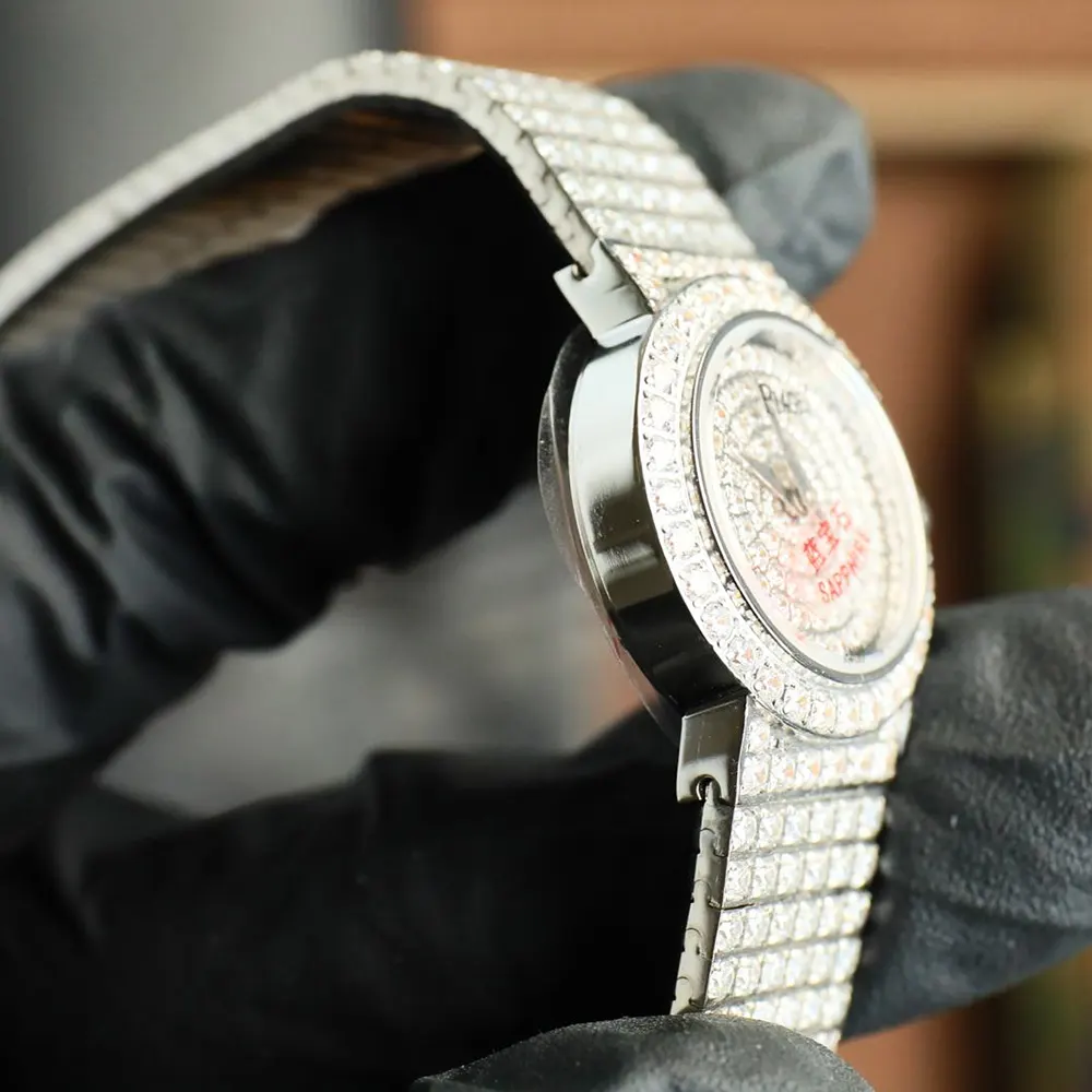 Piaget Women Traditional Watch Pave Set Diamond 26mm White Gold (7)