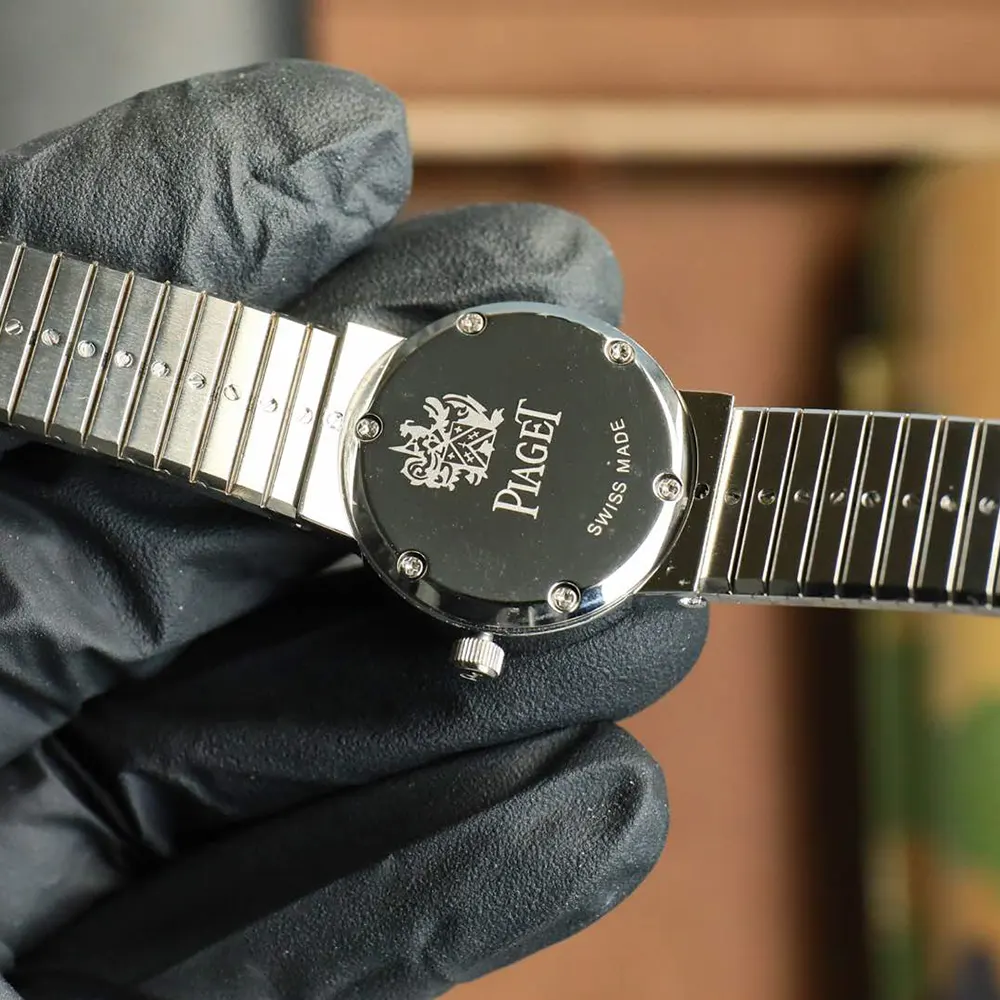 Piaget Women Traditional Watch Pave Set Diamond 26mm White Gold (9)