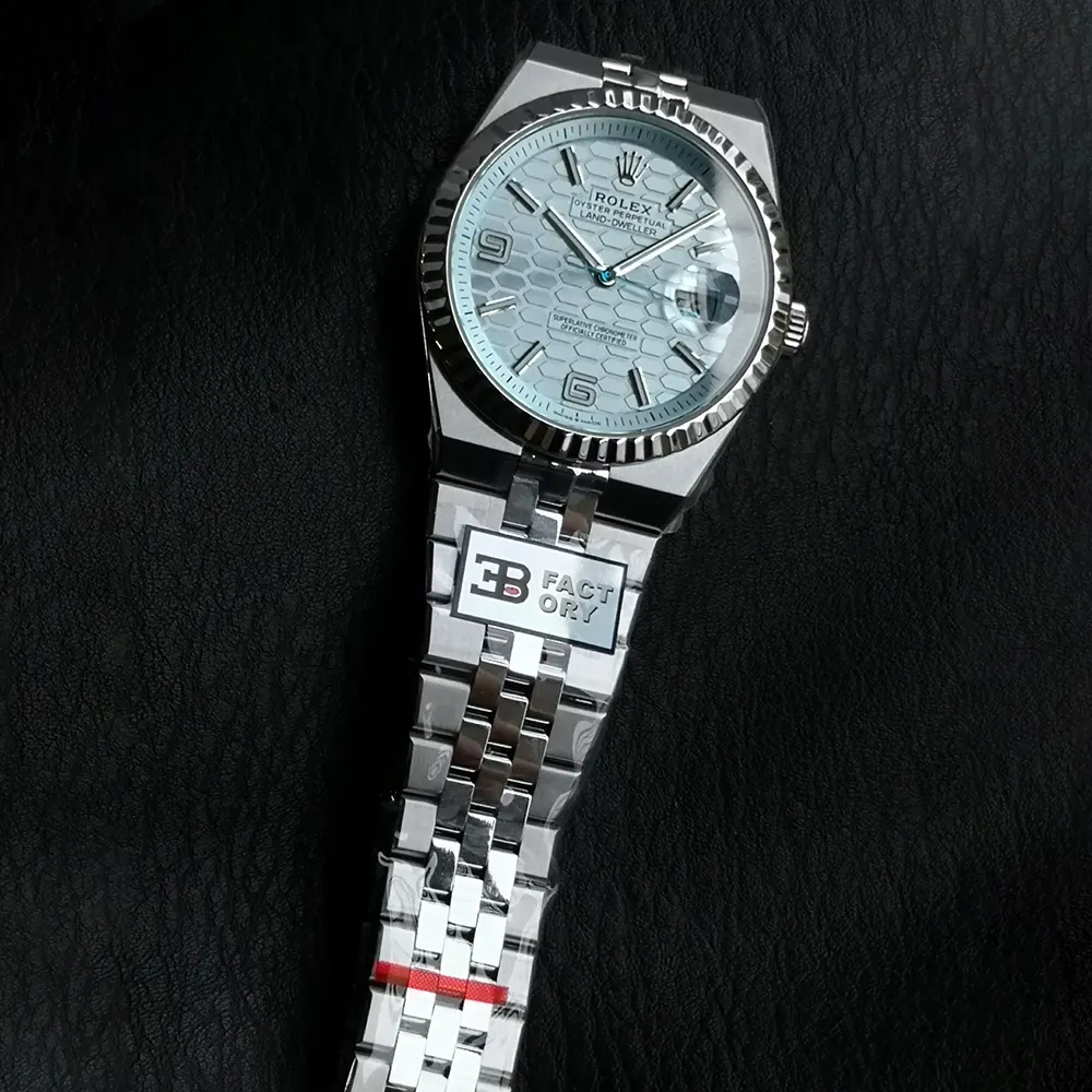 Rolex Men Land-Dweller 40mm Watch in Blue (3)