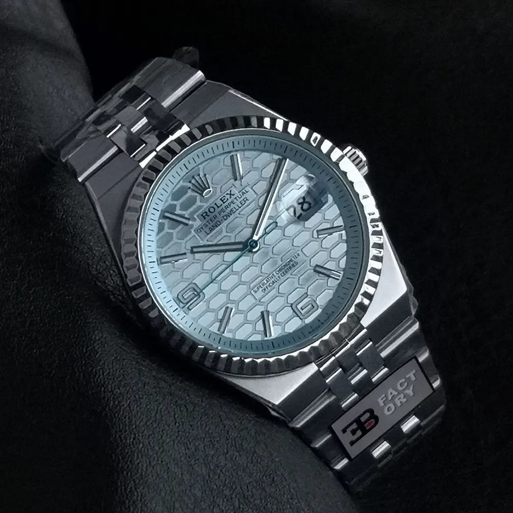 Rolex Men Land-Dweller 40mm Watch in Blue (5)