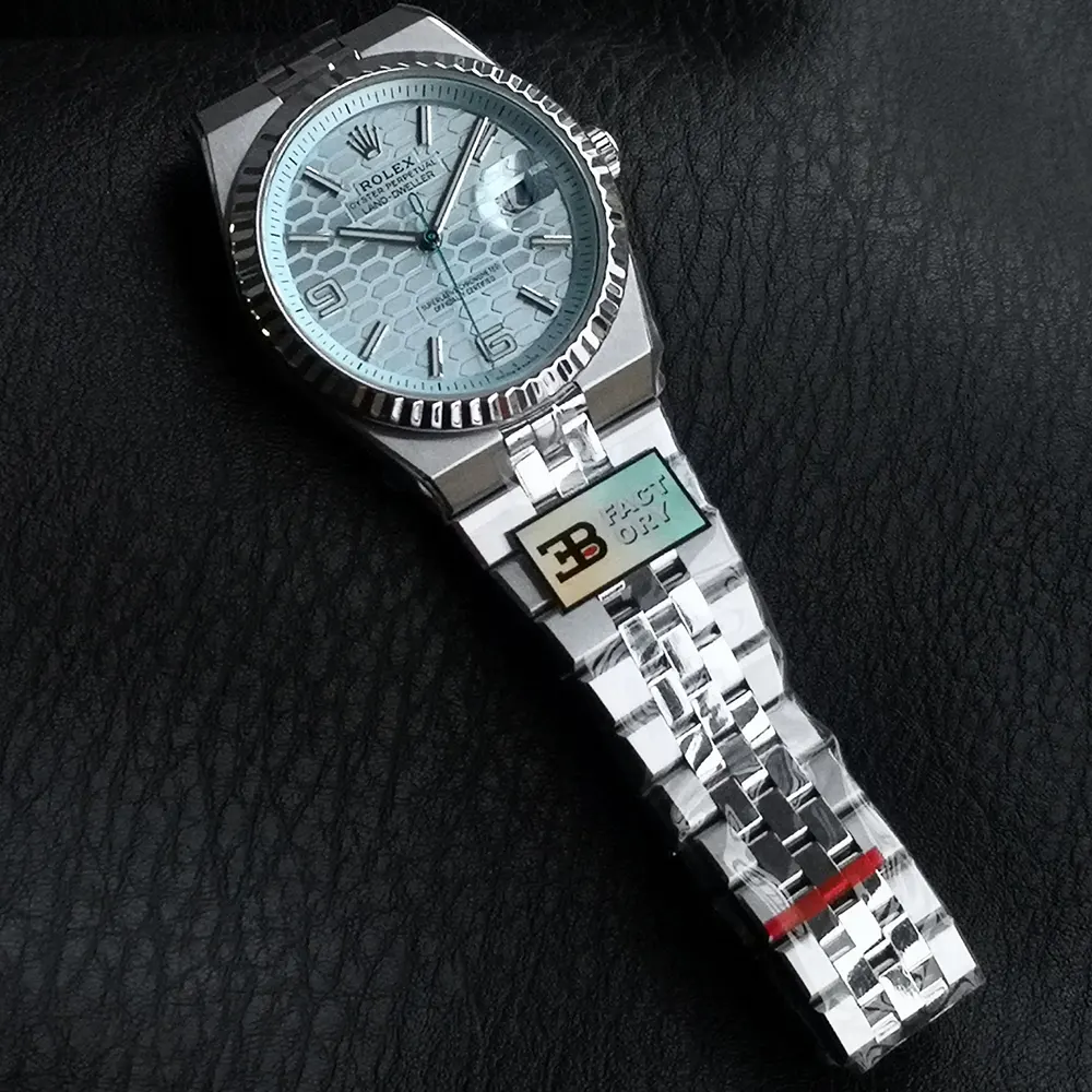 Rolex Men Land-Dweller 40mm Watch in Blue (7)