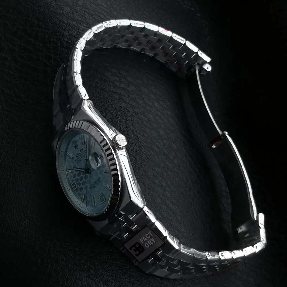 Rolex Men Land-Dweller 40mm Watch in Blue (8)