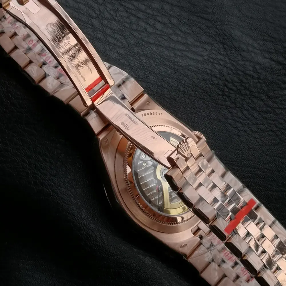 Rolex Men Land-Dweller 40mm in White and Diamonds (9)