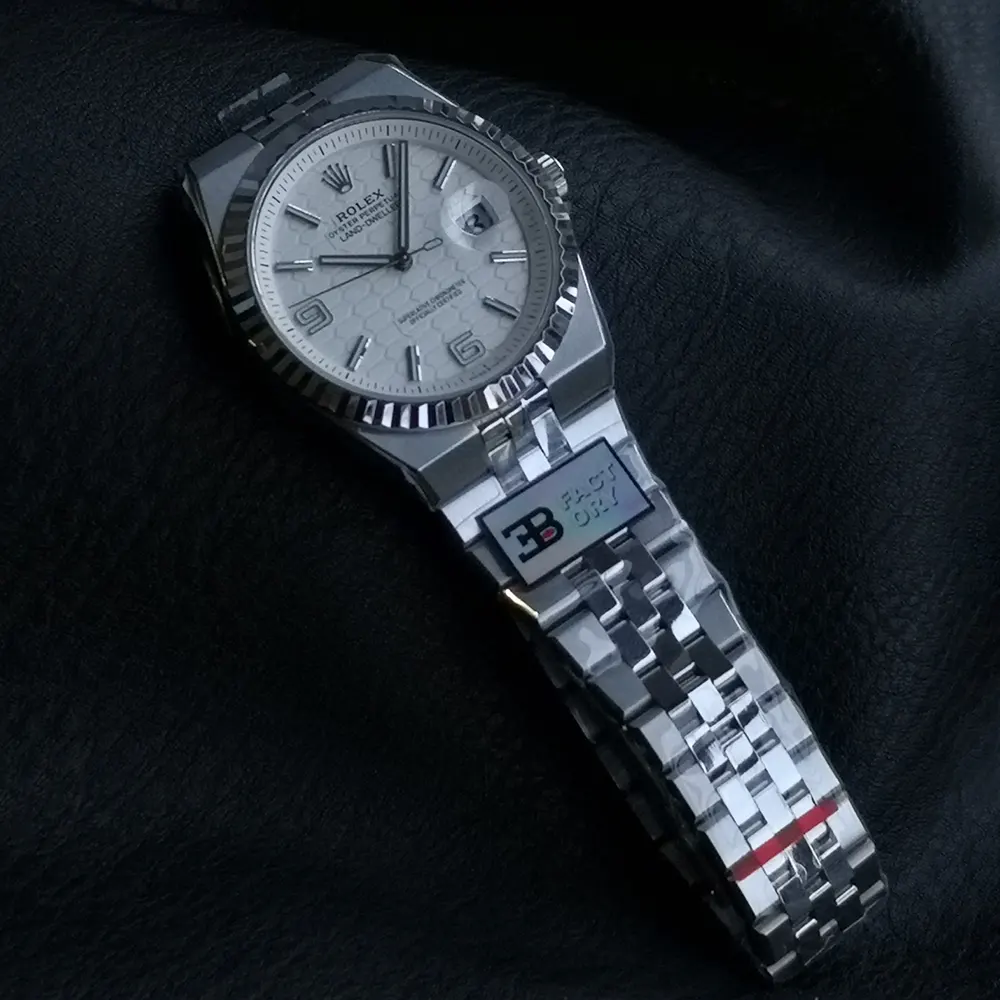 Rolex Men Land-Dweller 40mm in White and White Gold (7)