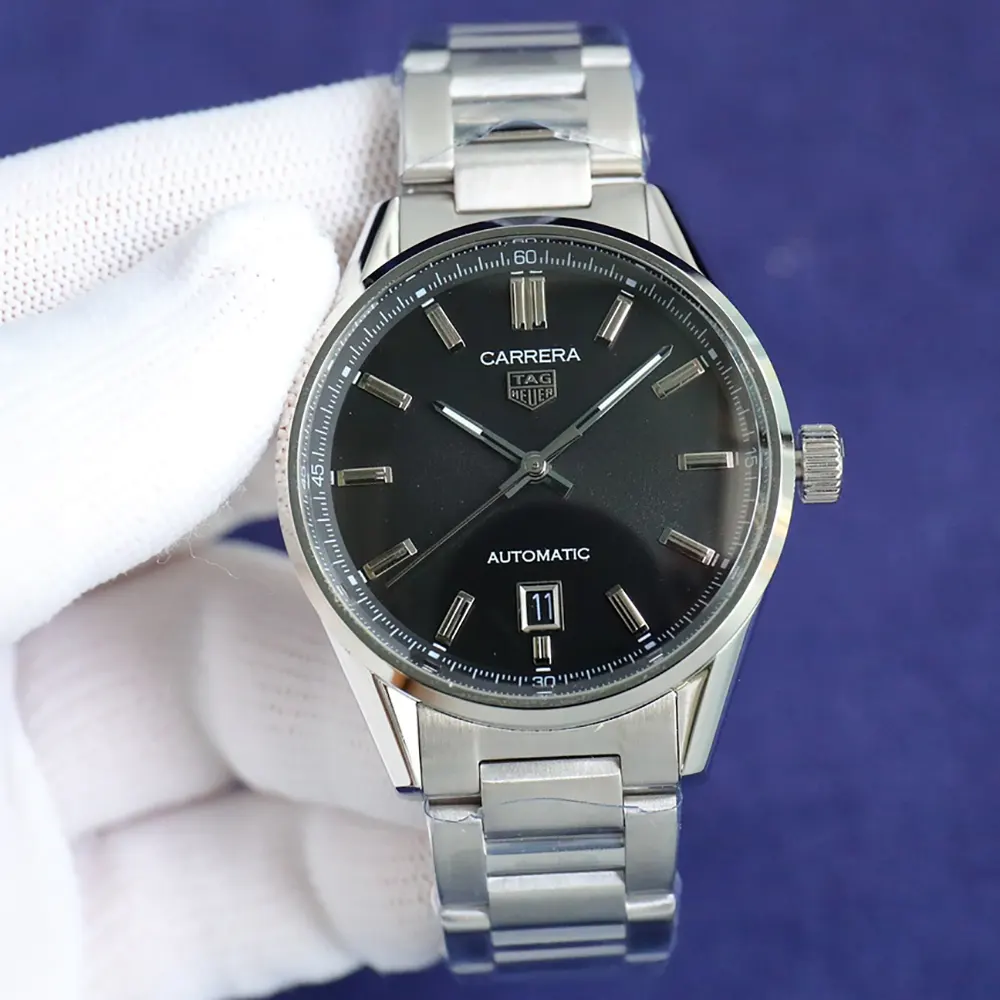 TAG Heuer Men Carrera Date Automatic 36mm in Black (4)