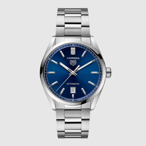 TAG Heuer Men Carrera Date Automatic 36mm in Blue (1)