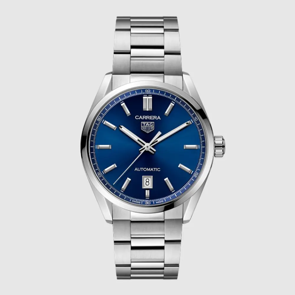TAG Heuer Men Carrera Date Automatic 36mm in Blue