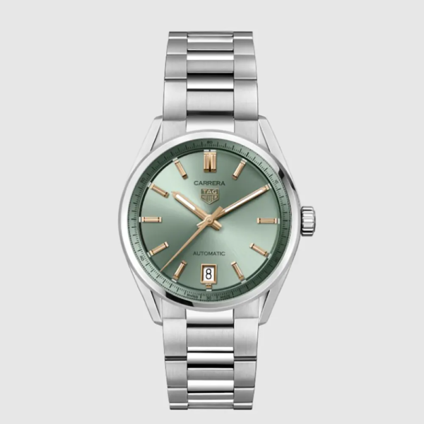 TAG Heuer Men Carrera Date Automatic 36mm in Green (1)