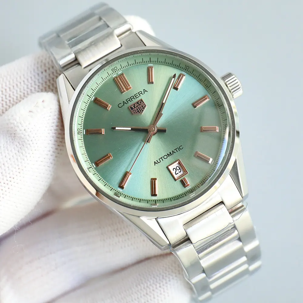 TAG Heuer Men Carrera Date Automatic 36mm in Green (3)