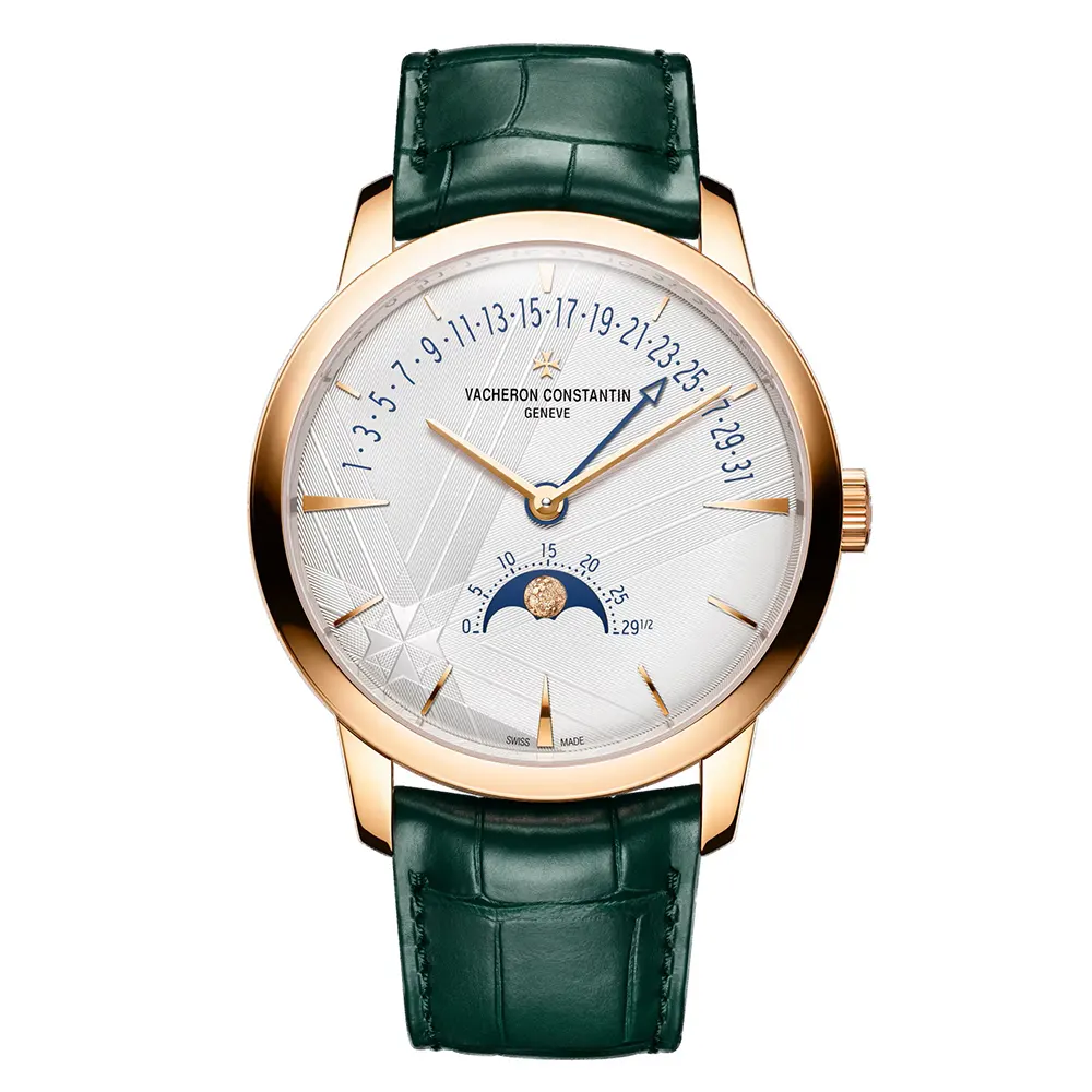 Vacheron Constantin Men Patrimony Moon Phase Retrograde Date 42.5 mm Pink Gold