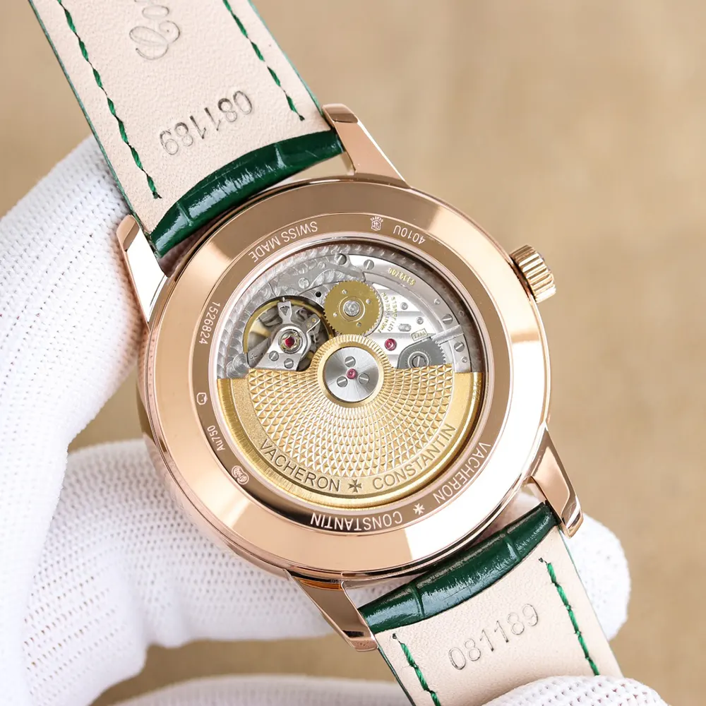 Vacheron Constantin Men Patrimony Moon Phase Retrograde Date 42.5 mm Pink Gold (6)