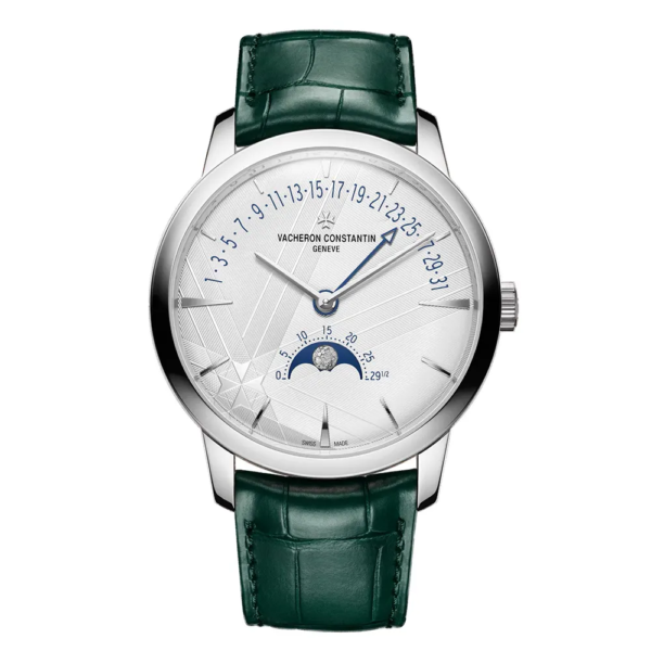 Vacheron Constantin Men Patrimony Moon Phase Retrograde Date 42.5 mm White Gold (1)