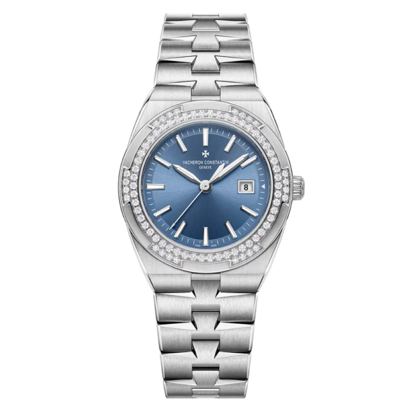 Vacheron Constantin Women Overseas Self-winding 33 mm Stainless steel and Denim Blue (1)